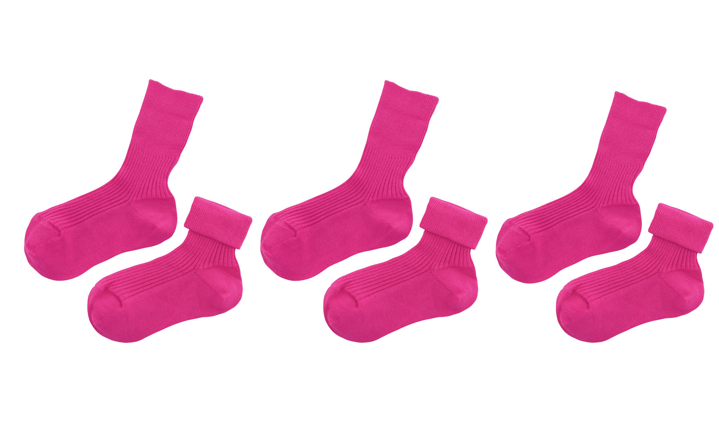 tittimitti® 100% Organic Cotton Kid's Socks (3-Pack) – Made in Italy, Unisex, Soft & Breathable for Boys & Girls.