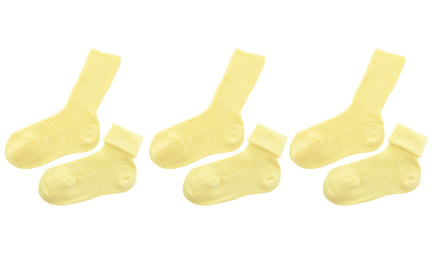 tittimitti® 100% Organic Cotton Kid's Socks (3-Pack) – Made in Italy, Unisex, Soft & Breathable for Boys & Girls.