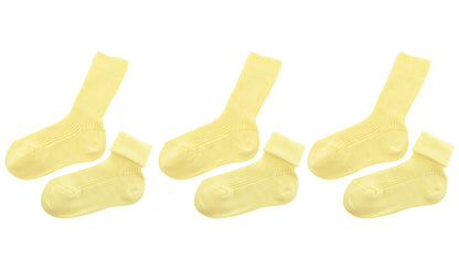 tittimitti® 100% Organic Cotton Kid's Socks (3-Pack) – Made in Italy, Unisex, Soft & Breathable for Boys & Girls.