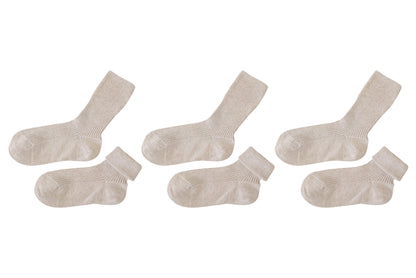 tittimitti® 100% Organic Cotton Kid's Socks (3-Pack) – Made in Italy, Unisex, Soft & Breathable for Boys & Girls.