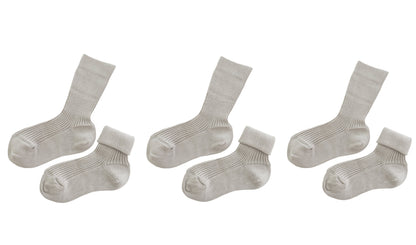 tittimitti® 100% Organic Cotton Kid's Socks (3-Pack) – Made in Italy, Unisex, Soft & Breathable for Boys & Girls.