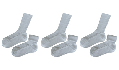 tittimitti® 100% Organic Cotton Kid's Socks (3-Pack) – Made in Italy, Unisex, Soft & Breathable for Boys & Girls.