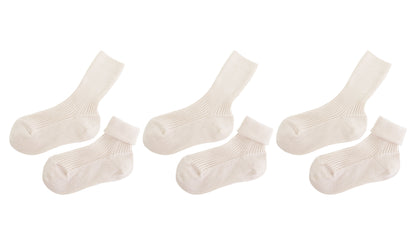 tittimitti® 100% Organic Cotton Kid's Socks (3-Pack) – Made in Italy, Unisex, Soft & Breathable for Boys & Girls.