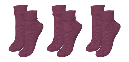 tittimitti®100% Organic Combed Cotton Luxury Women's Socks 3-Pack. Made in Italy.