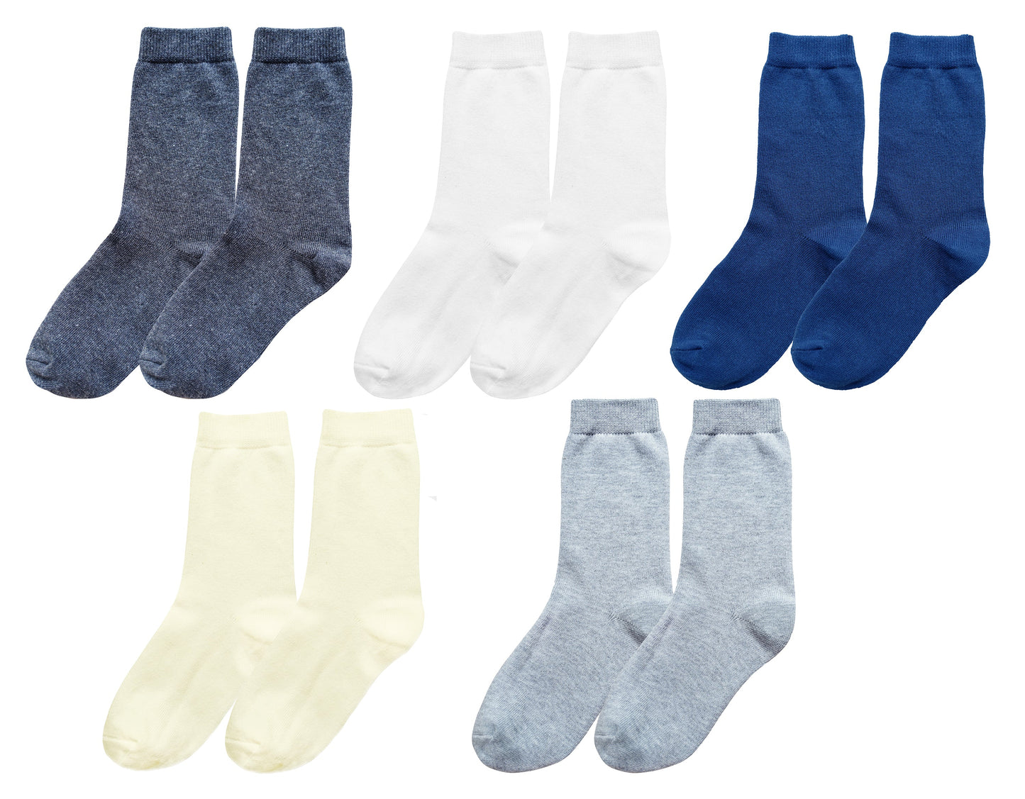 tittimitti® 98% Organic Cotton Children Kids Boy's Girl's Socks (5-pack)