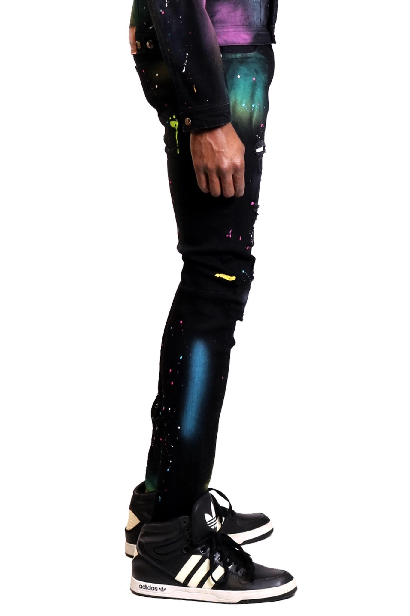 Galaxy Washed Skinny Denim Pants