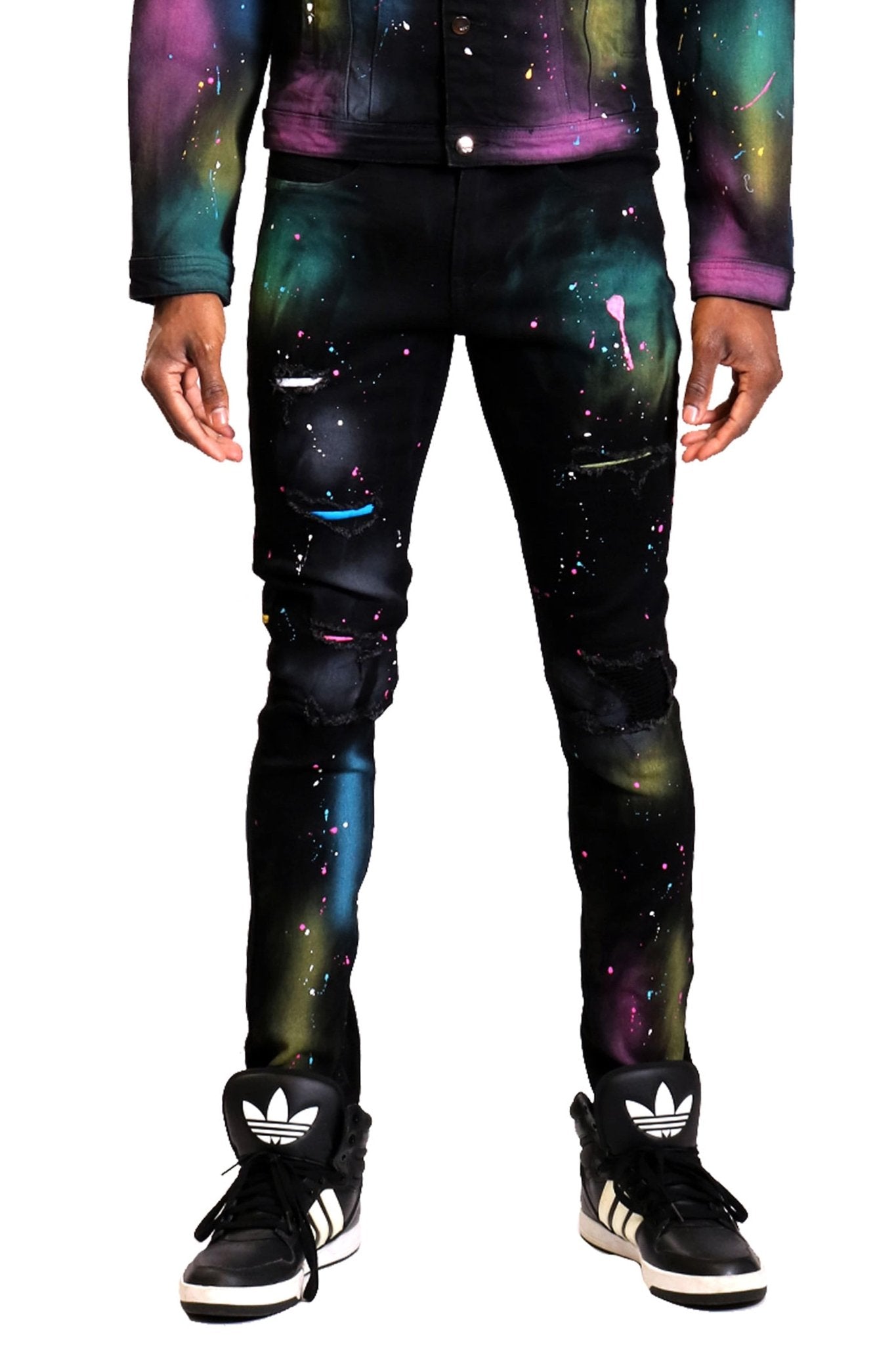 Galaxy Washed Skinny Denim Pants