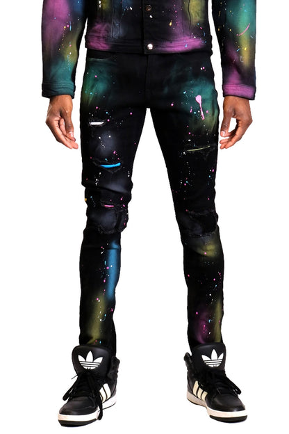 Galaxy Washed Skinny Denim Pants