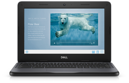 Dell Chromebook 3100 Chrome OS Laptop - 11.6" Display Intel Celeron Dual Core - 4 GB RAM 16 GB eMMC Intel HD Graphics