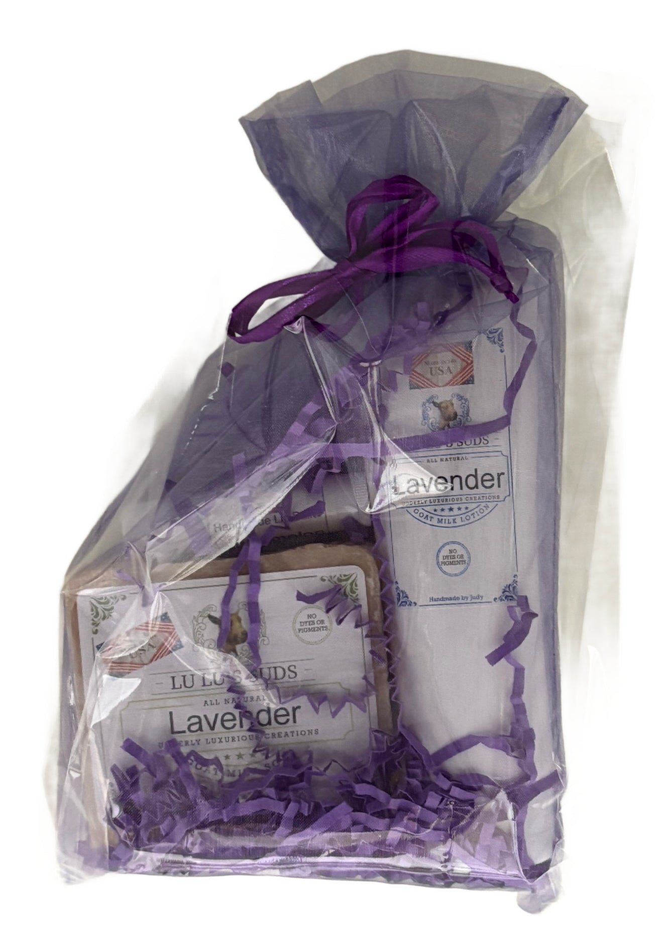 Lavender Soap & Lotion & Lip Balm Gift Bag