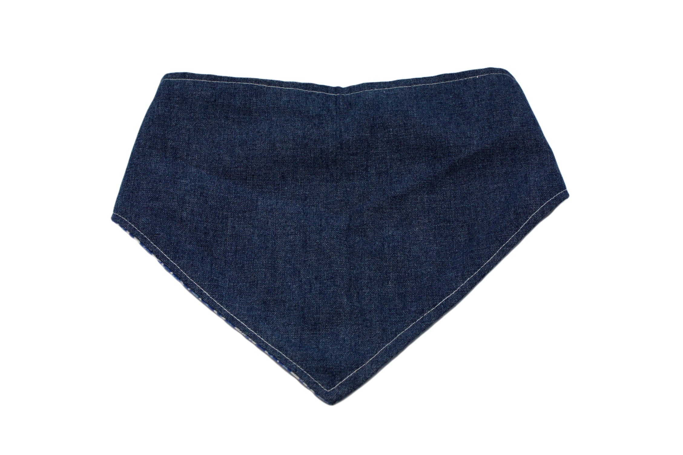 Blue Leopard Print Reversible Dog Bandana