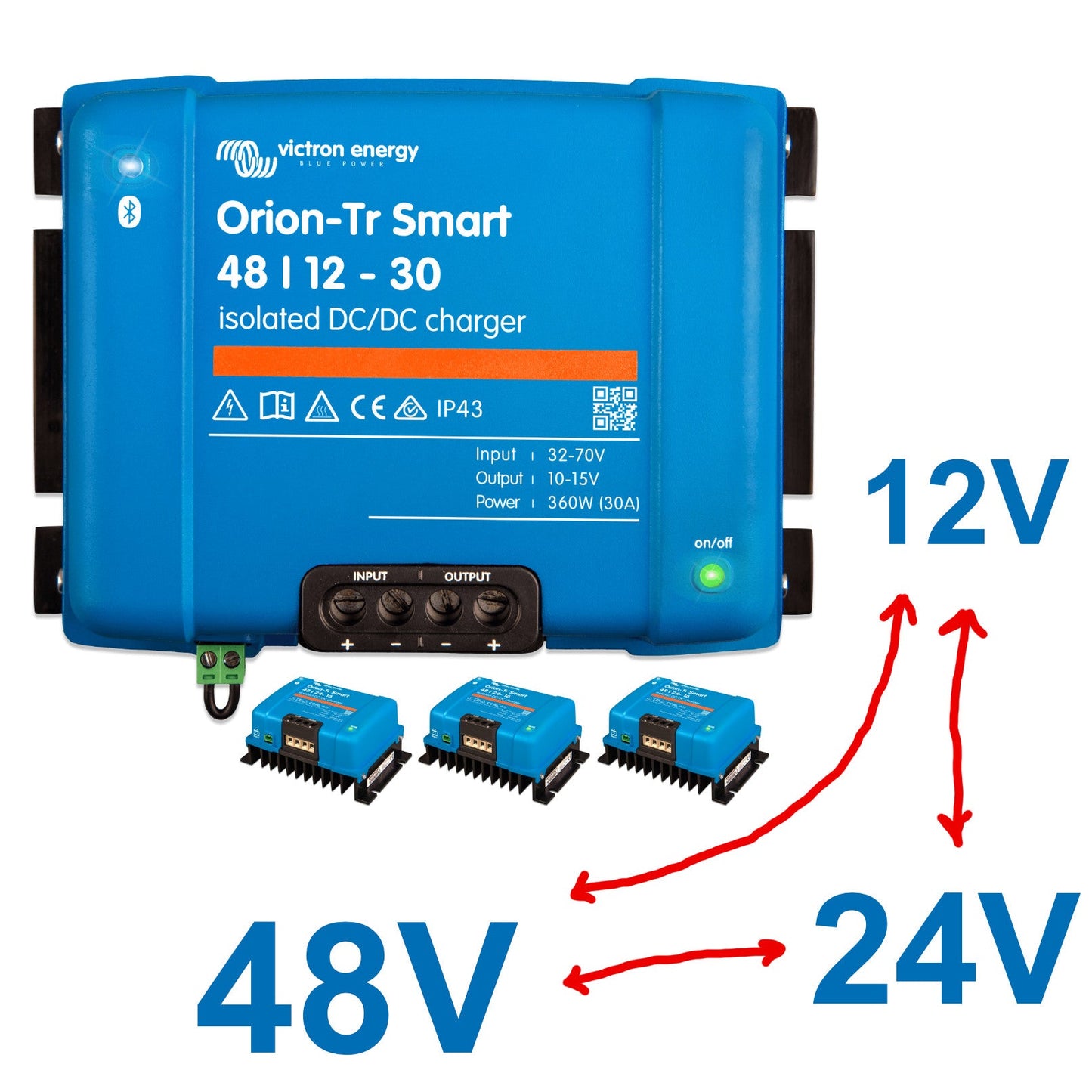 DC-DC Transformers: step up/down converters for 12V, 24V & 48V DC