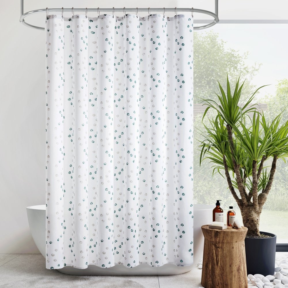 Modern Cubic Play Shower Curtains