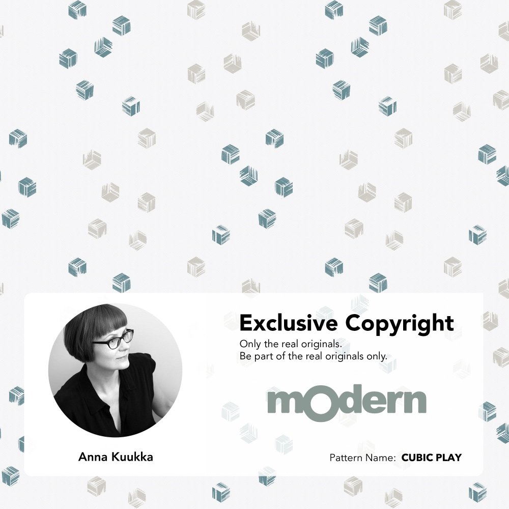 Modern Cubic Play Shower Curtains