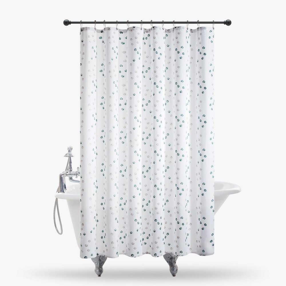 Modern Cubic Play Shower Curtains