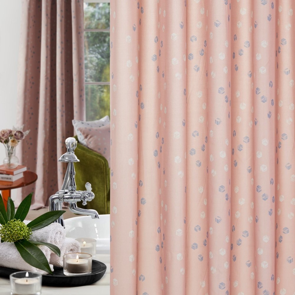 Modern Cubic Play Shower Curtains