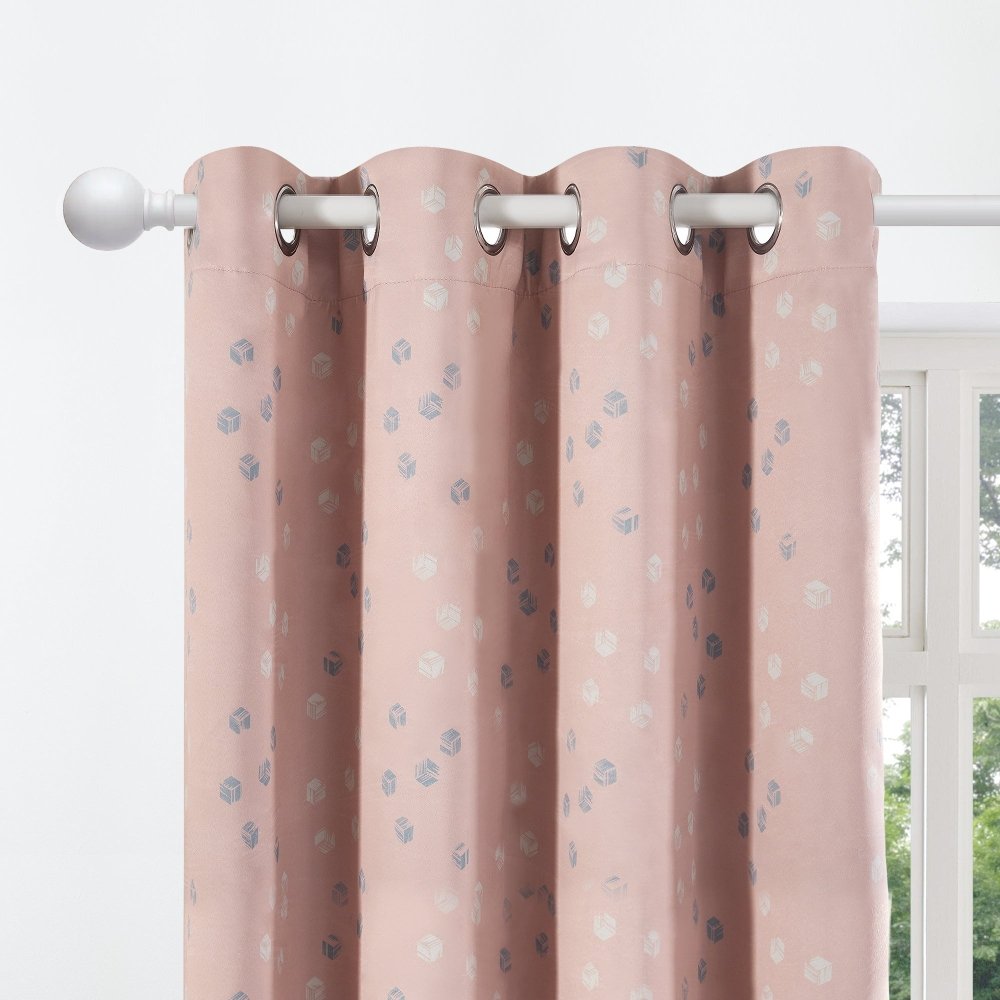 Modern Cubic Play Thermal Blackout Curtains
