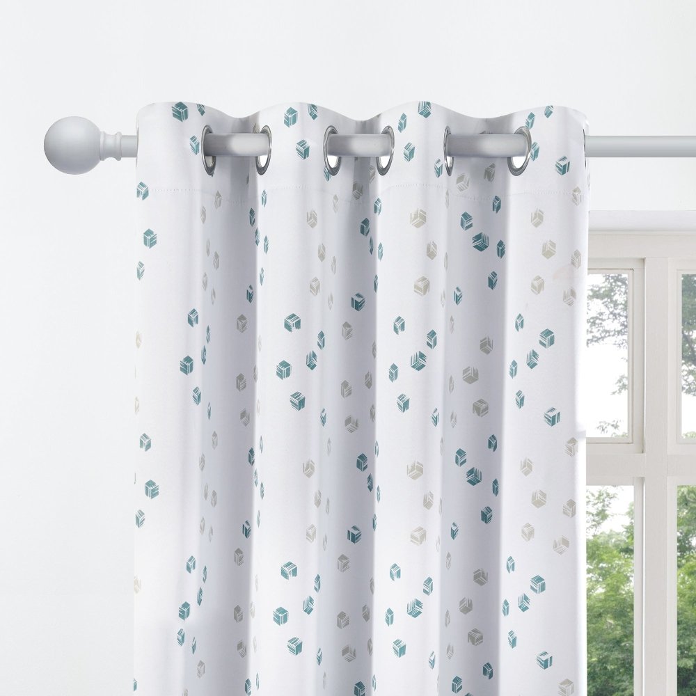 Modern Cubic Play Thermal Blackout Curtains