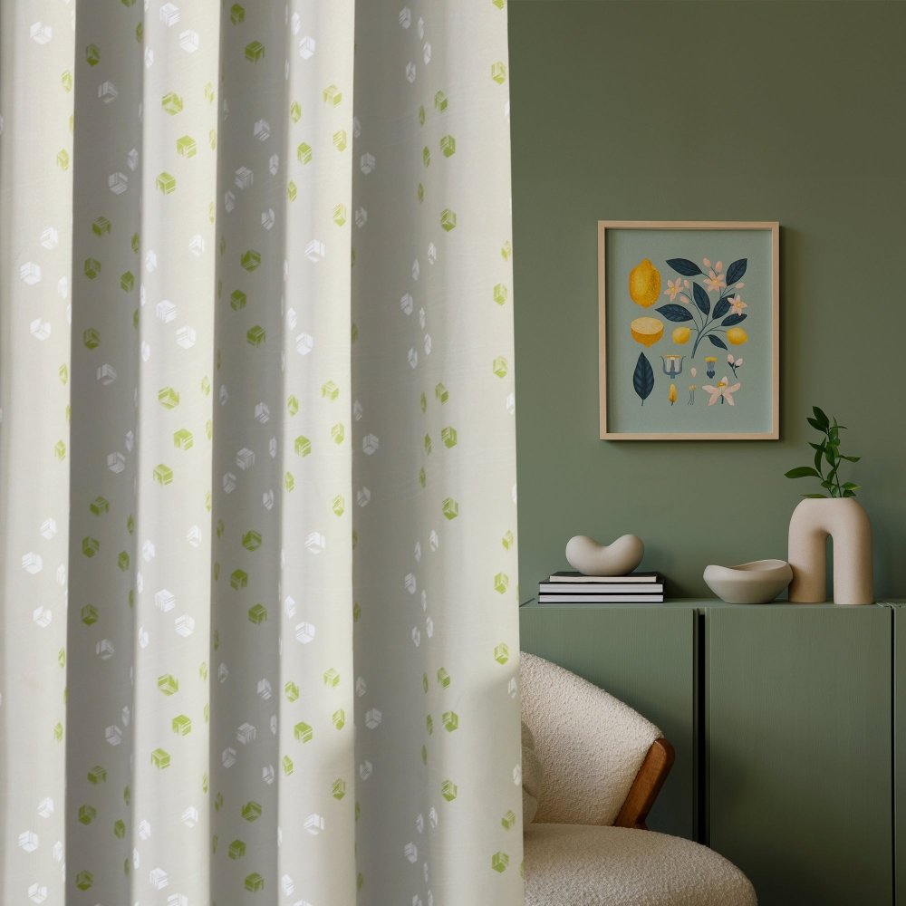 Modern Cubic Play Thermal Blackout Curtains