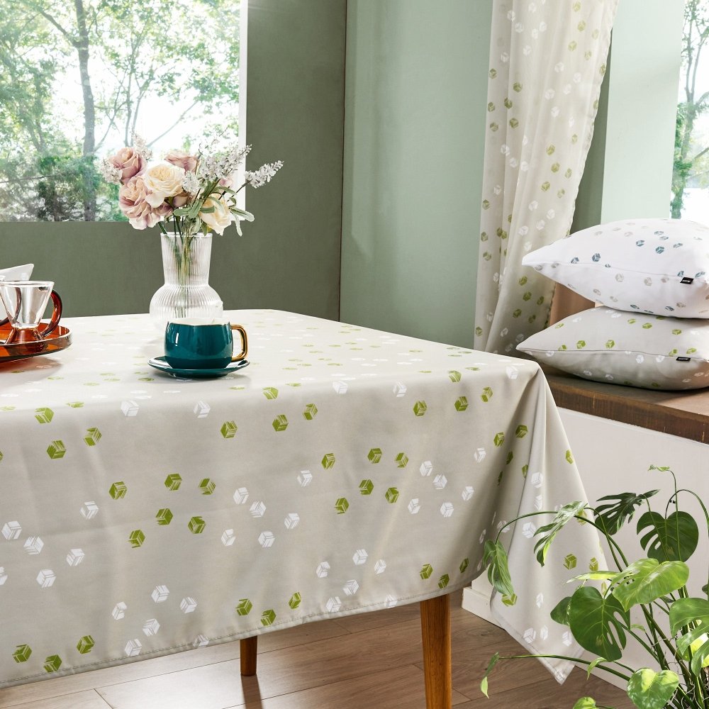 Modern Cubic Play Waterproof Tablecloth