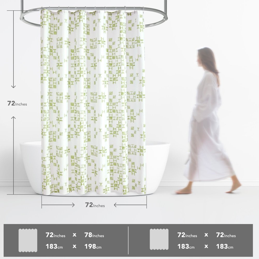 Modern Patchwork Shower Curtains
