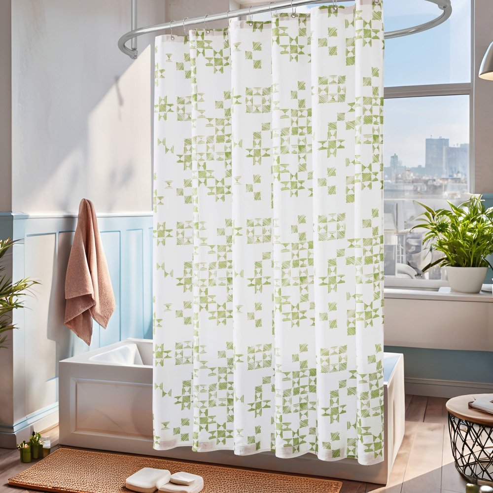 Modern Patchwork Shower Curtains