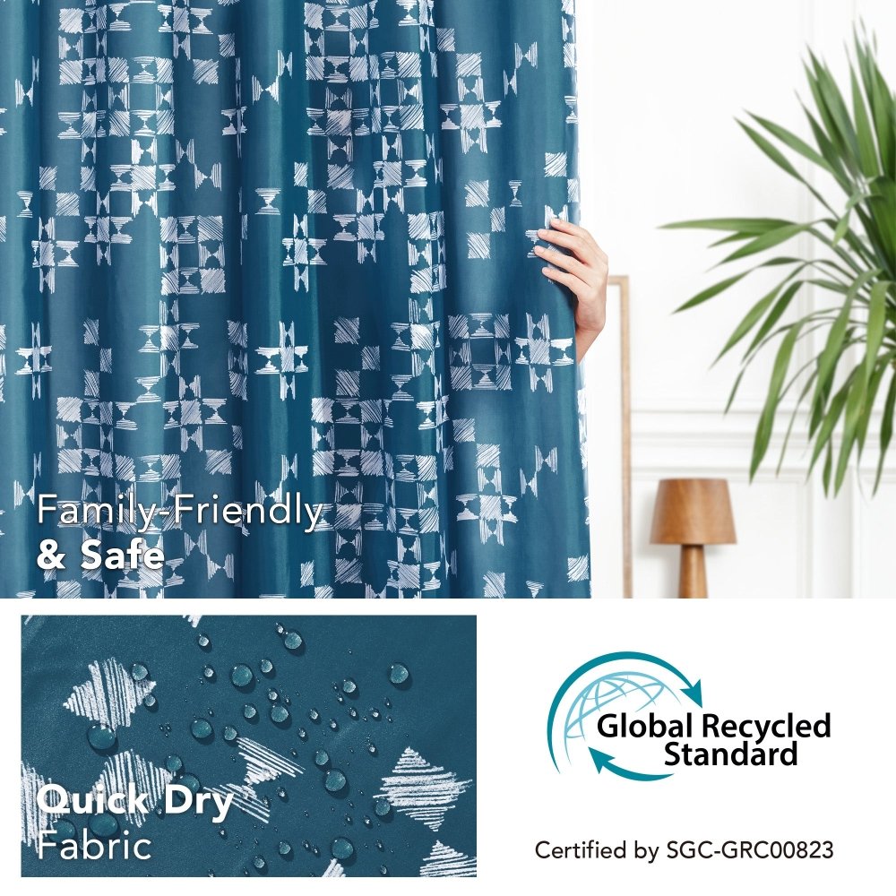 Modern Patchwork Shower Curtains