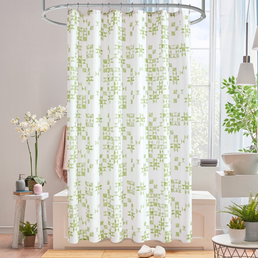 Modern Patchwork Shower Curtains