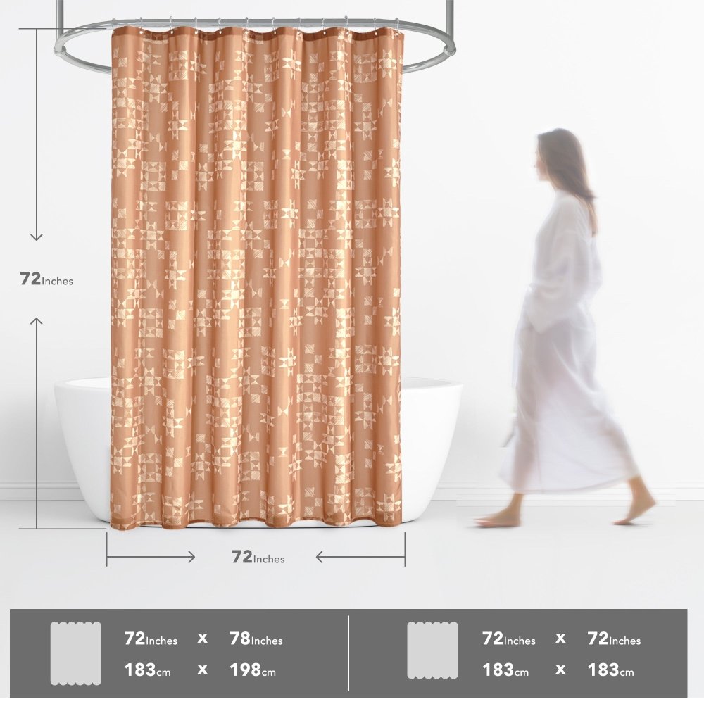 Modern Patchwork Shower Curtains