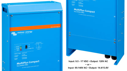 Victron 120V Inverter & Charger - 12/24/48V; 500 - 5000 Watts