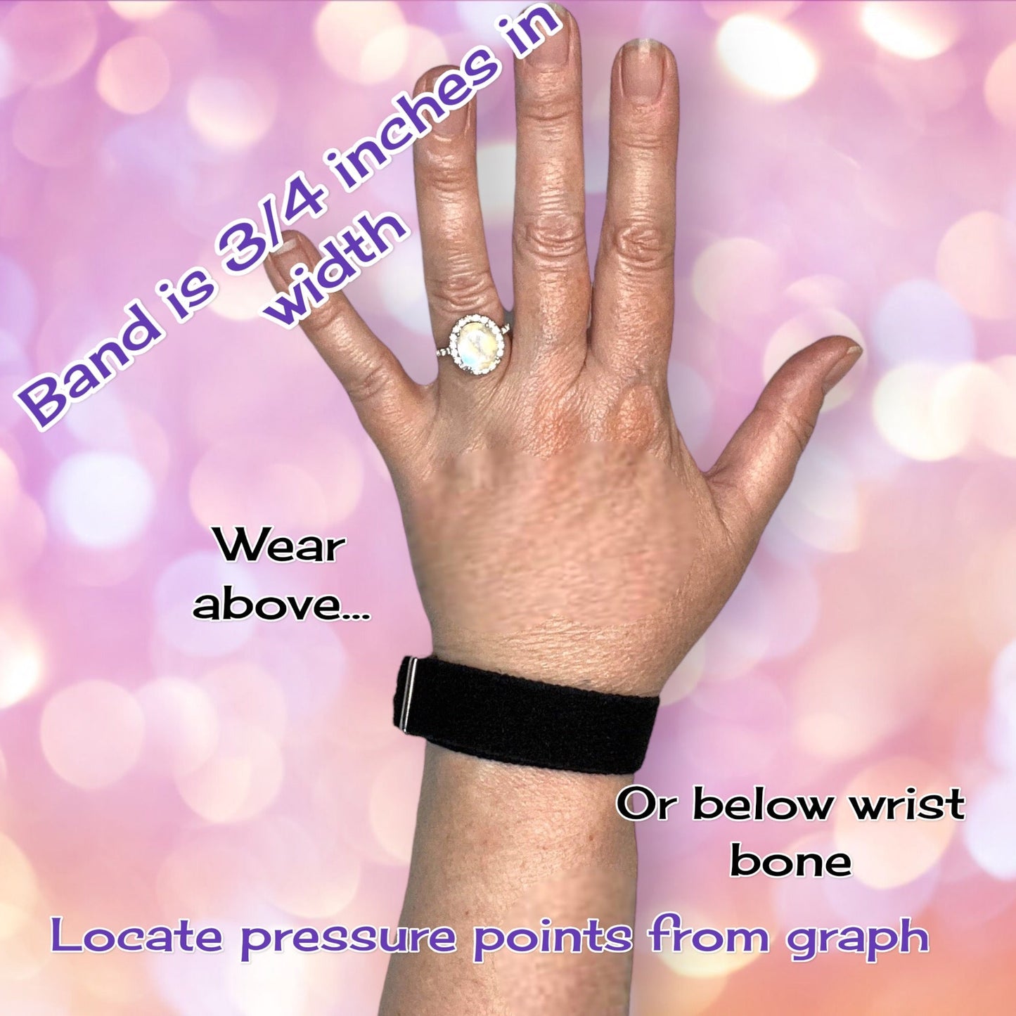 Stress Relief Bracelet – Mood & Balance Support, Rose Aromatherapy
