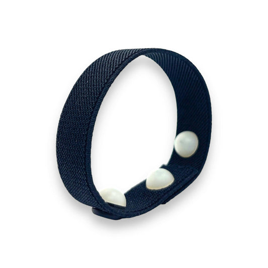 Sleep Relief Bracelet – Stress & Night Rest Aid, Black Slip-On