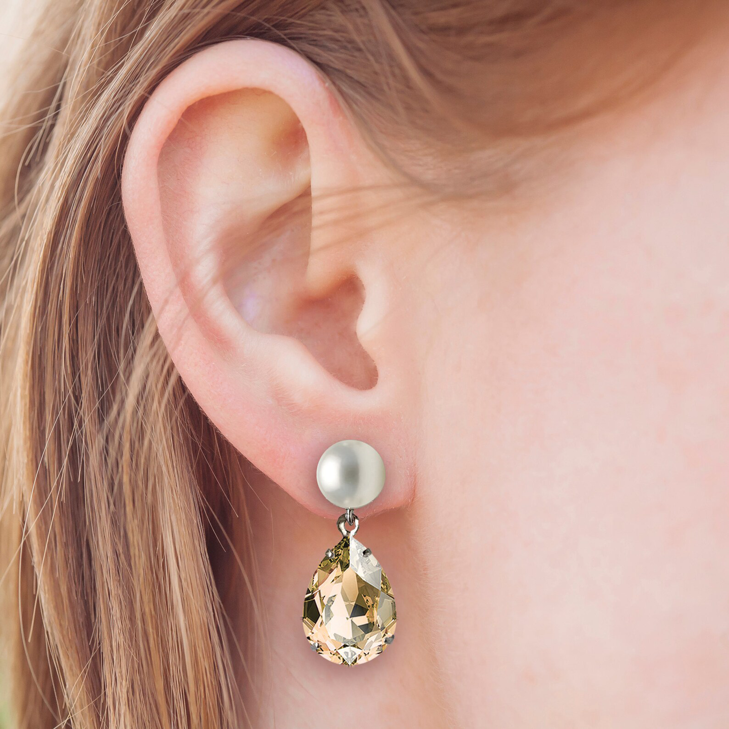 November Birthstone Pearl Earrings