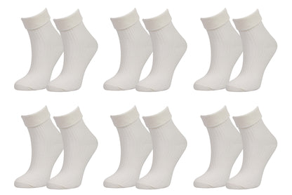 98% Organic Cotton Luxury Women's Socks 6-Pack.