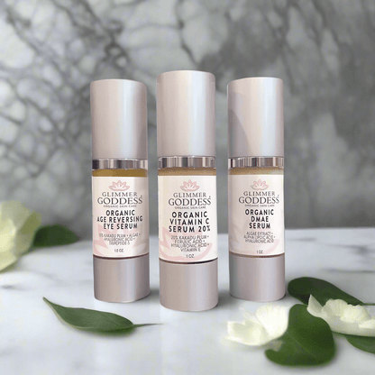 Organic Anti-Aging Trio Vitamin C + DMAE + Age Reversing Eye Serum