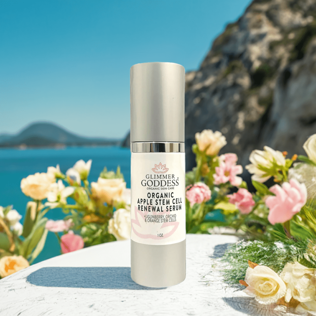 Organic Apple Stem Cell Serum for Anti-Aging | Lingonberry, Orchid & Orange Stem Cells for Hydration & Wrinkle Defense