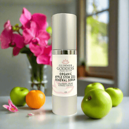 Organic Apple Stem Cell Serum for Anti-Aging | Lingonberry, Orchid & Orange Stem Cells for Hydration & Wrinkle Defense