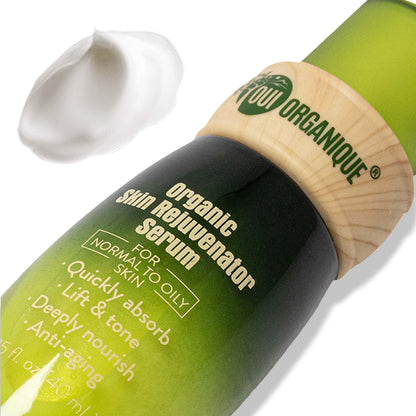 Certified Organic Skin Rejuvenator Serum Anti aging natural sunscreen alternative Botanical retinol