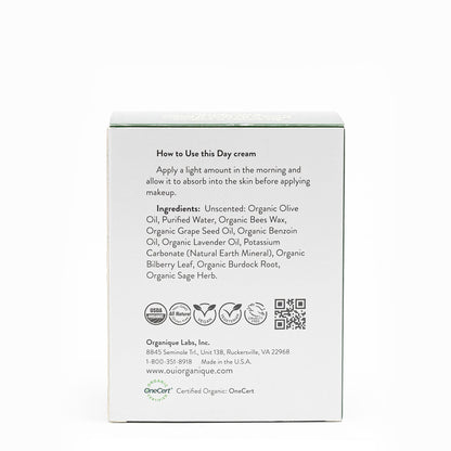 Certified Organic Rejuvenating Day Cream burdock Root|Detoxify |Brighten|