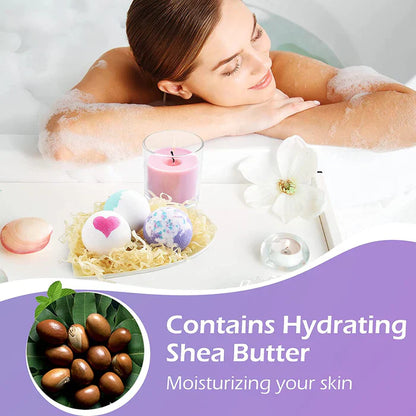 HOMASY Natural & Handmade Bath Bomb Gift Set