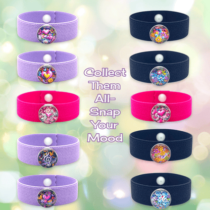 Anxiety Bracelet – Calm & Mood Support, Pebble Heart Charm