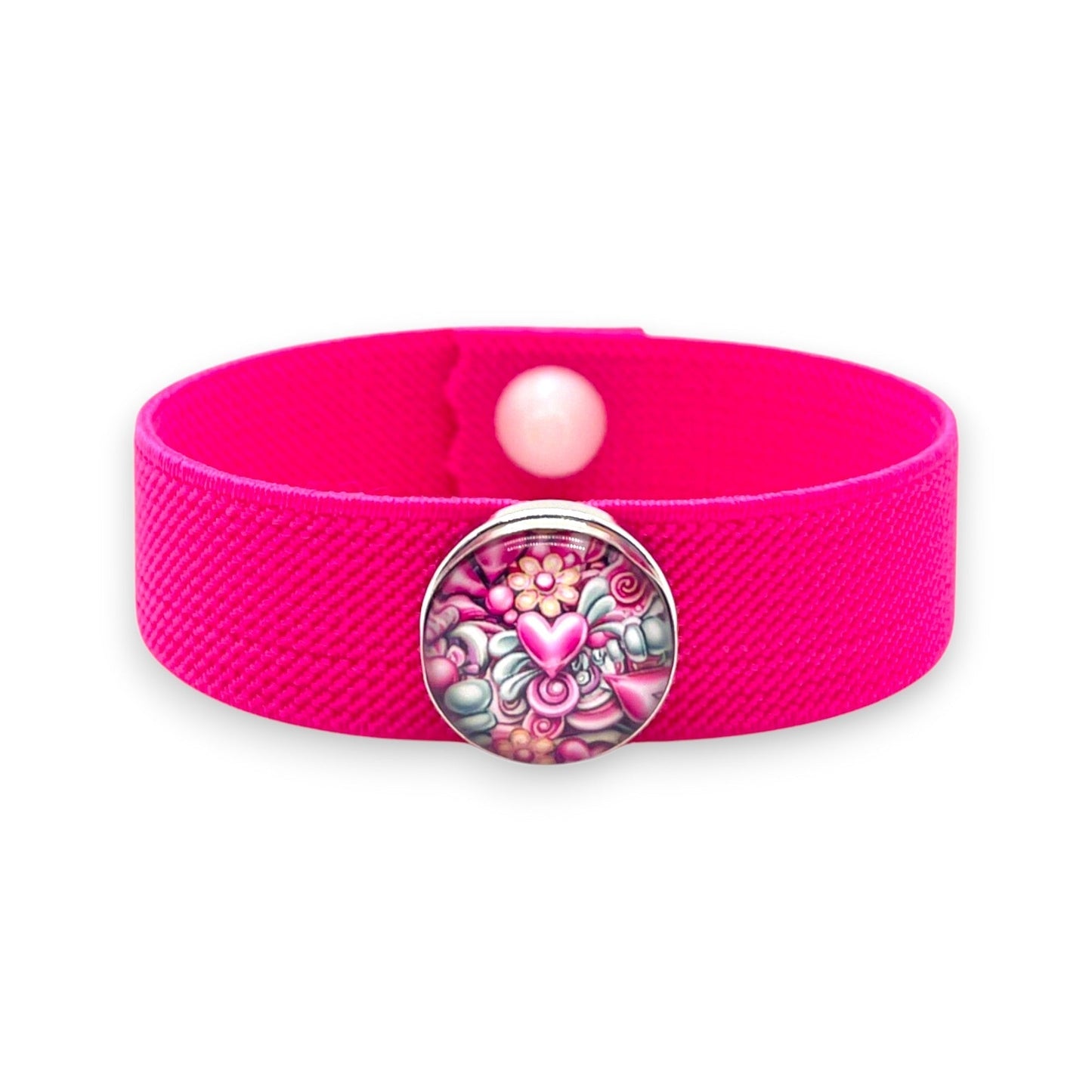 Anxiety Bracelet – Calm & Mood Support, Pebble Heart Charm