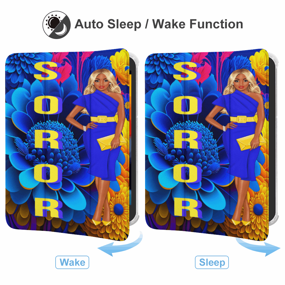 "Embrace Sisterhood in Style with the Exquisite Blue & Gold Sorority Collection: SGRHO Luggage and Duffel Bags"