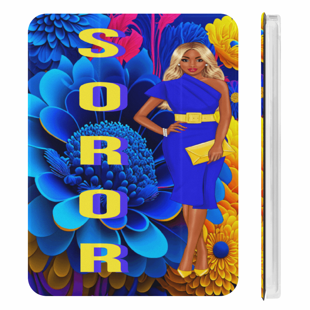"Embrace Sisterhood in Style with the Exquisite Blue & Gold Sorority Collection: SGRHO Luggage and Duffel Bags"