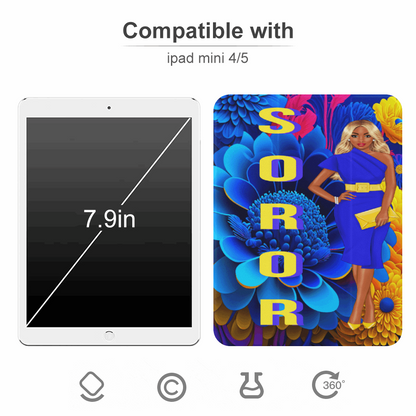 "Embrace Sisterhood in Style with the Exquisite Blue & Gold Sorority Collection: SGRHO Luggage and Duffel Bags"