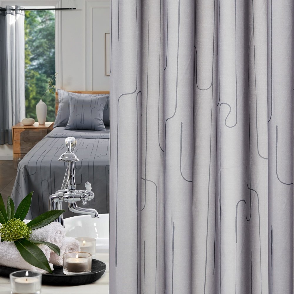 Pure Morning Haze Shower Curtains