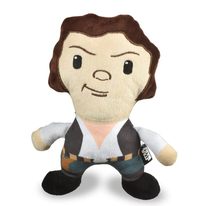 Star Wars 9" Han Solo Plush Squeaker Toy | 9” Han Solo Plush Squeaker Pet Toy | Star Wars Toy for Dogs Han Solo Stuffed Animal 6 inch | Dog Chew Toy 9 InchFF19166