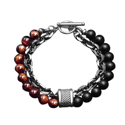 Red Tiger Lava Stone Bracelet