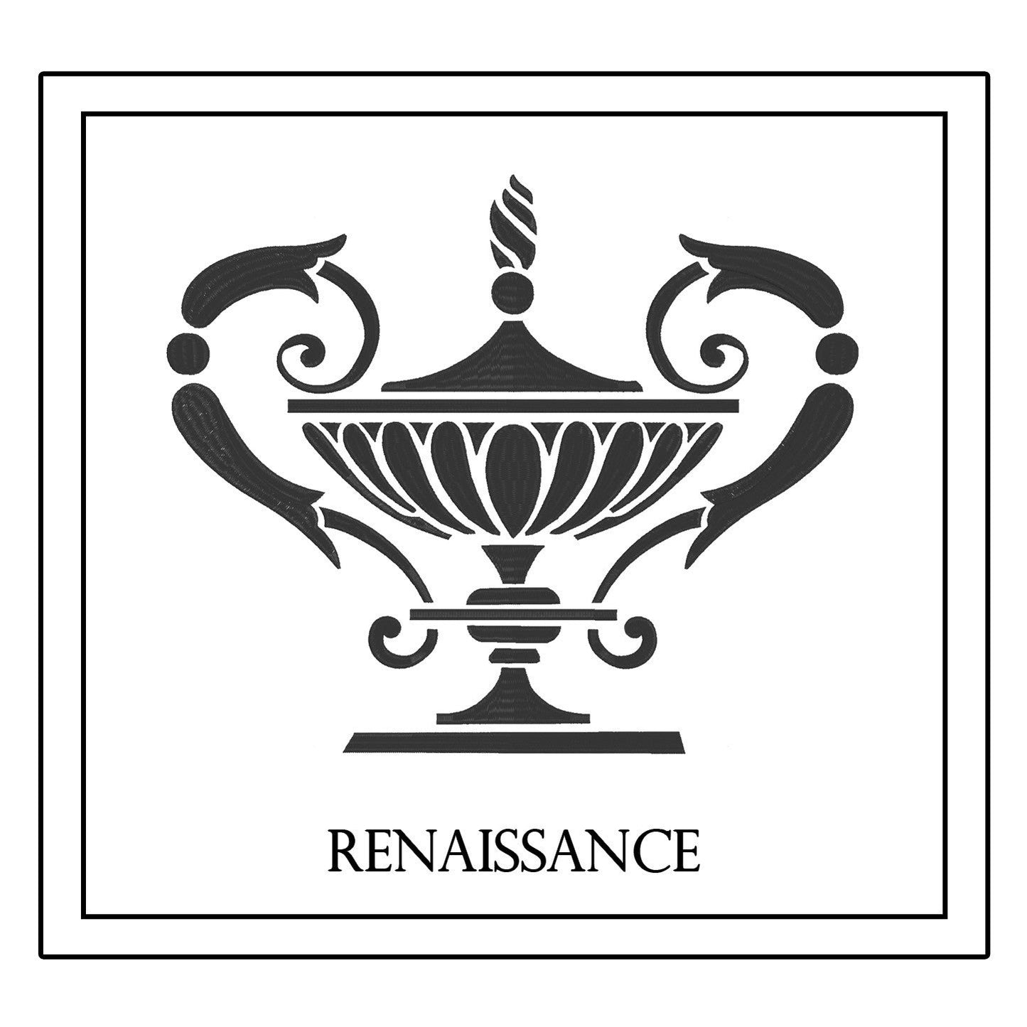 Renaissance Monogram Decorative Pillow * CUSTOMIZABLE *