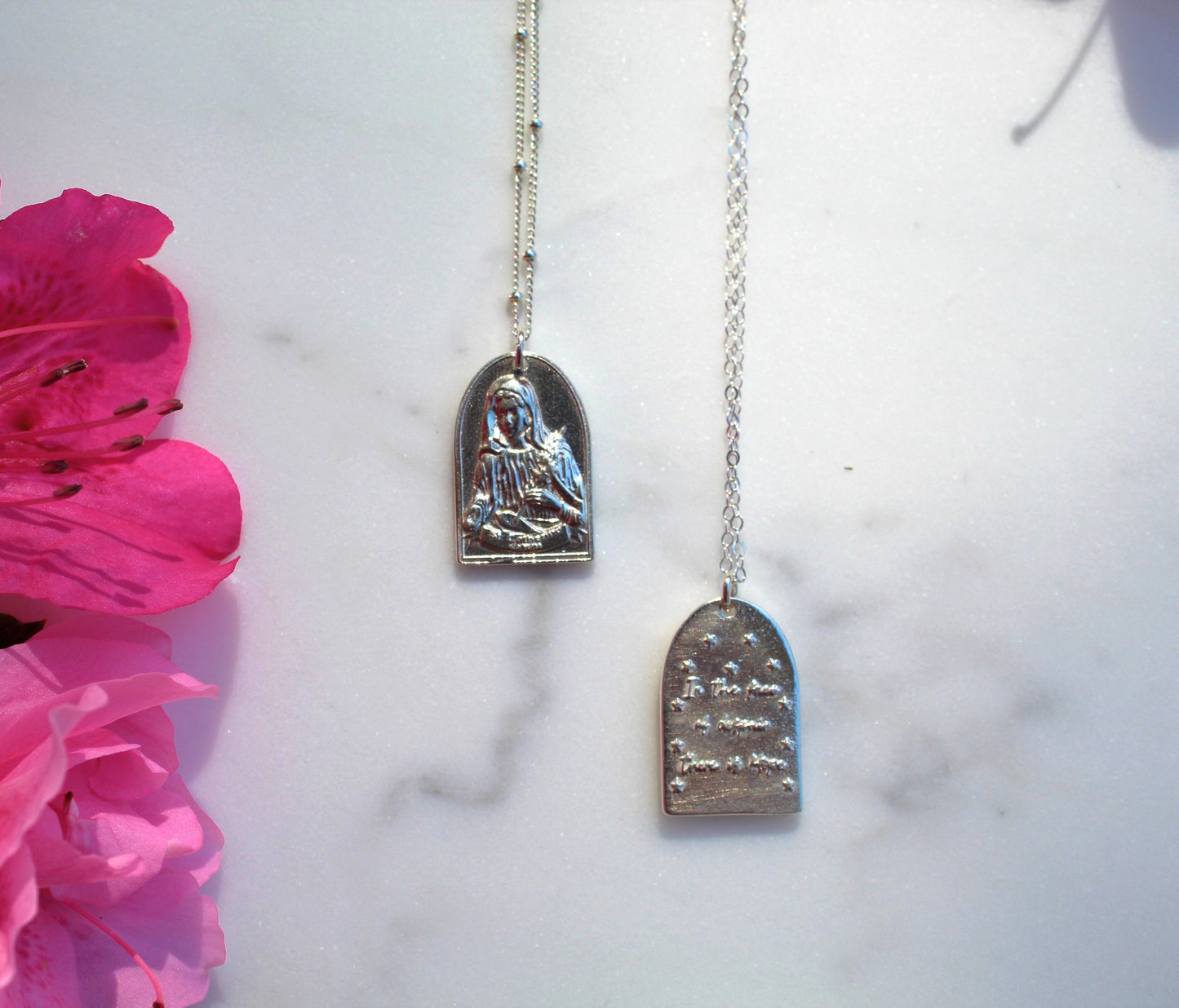 St. Catherine of Sweden Necklace in Sterling Silver